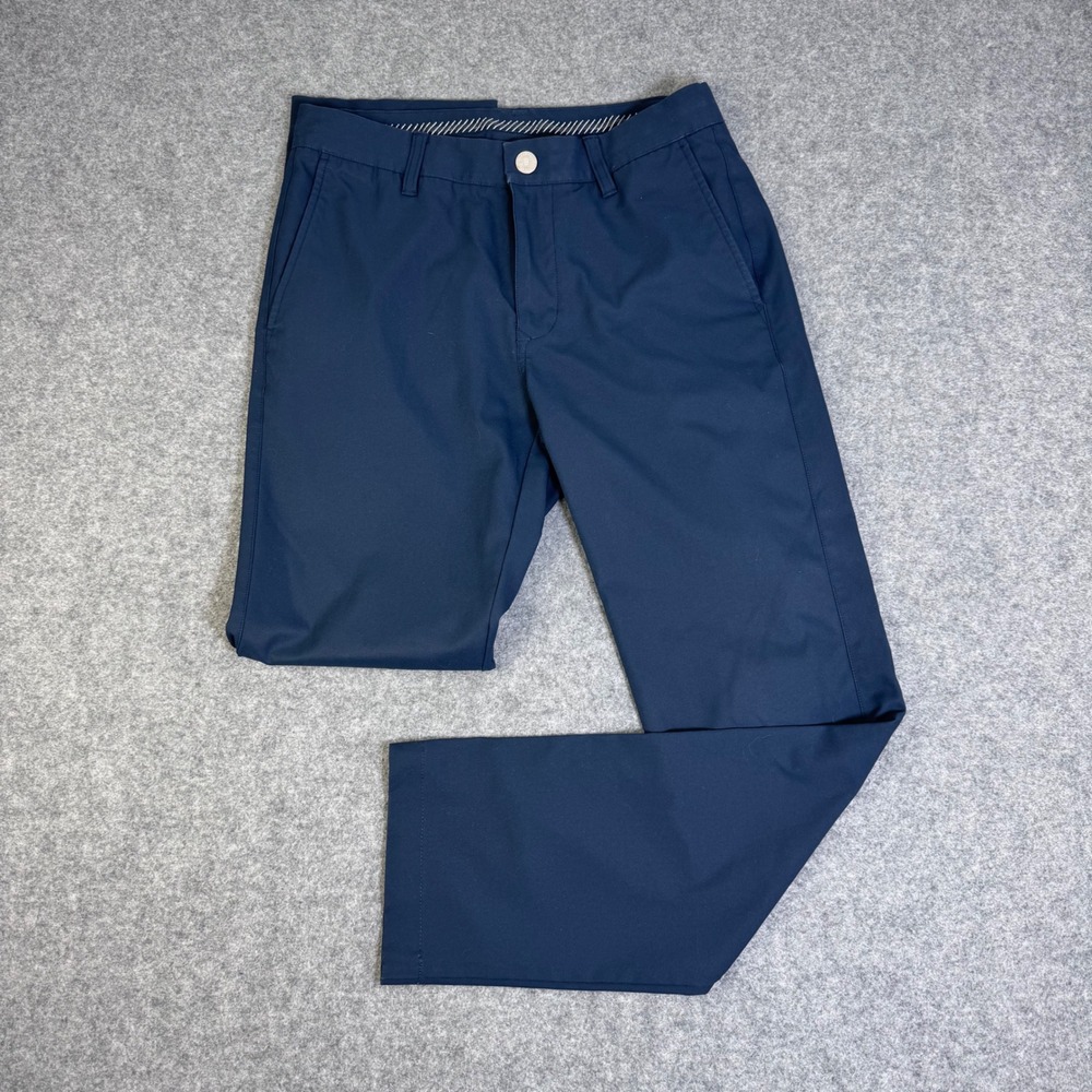 Bonobos Golf Mens Navy Blue Slim Fit Performance Chino Pants 29x32